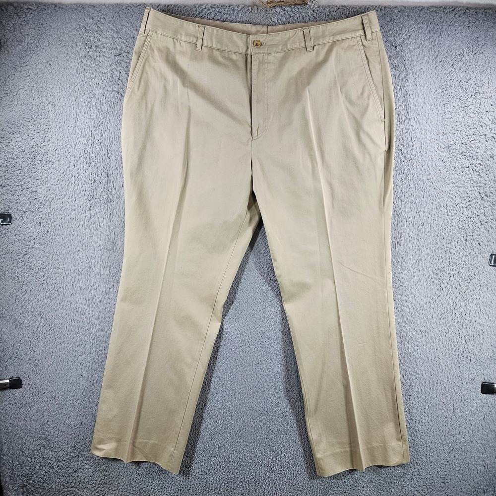 J. Hilburn Mens Khaki Chino Pants 38x30 Tan Cotton Made in Portugal Trousers